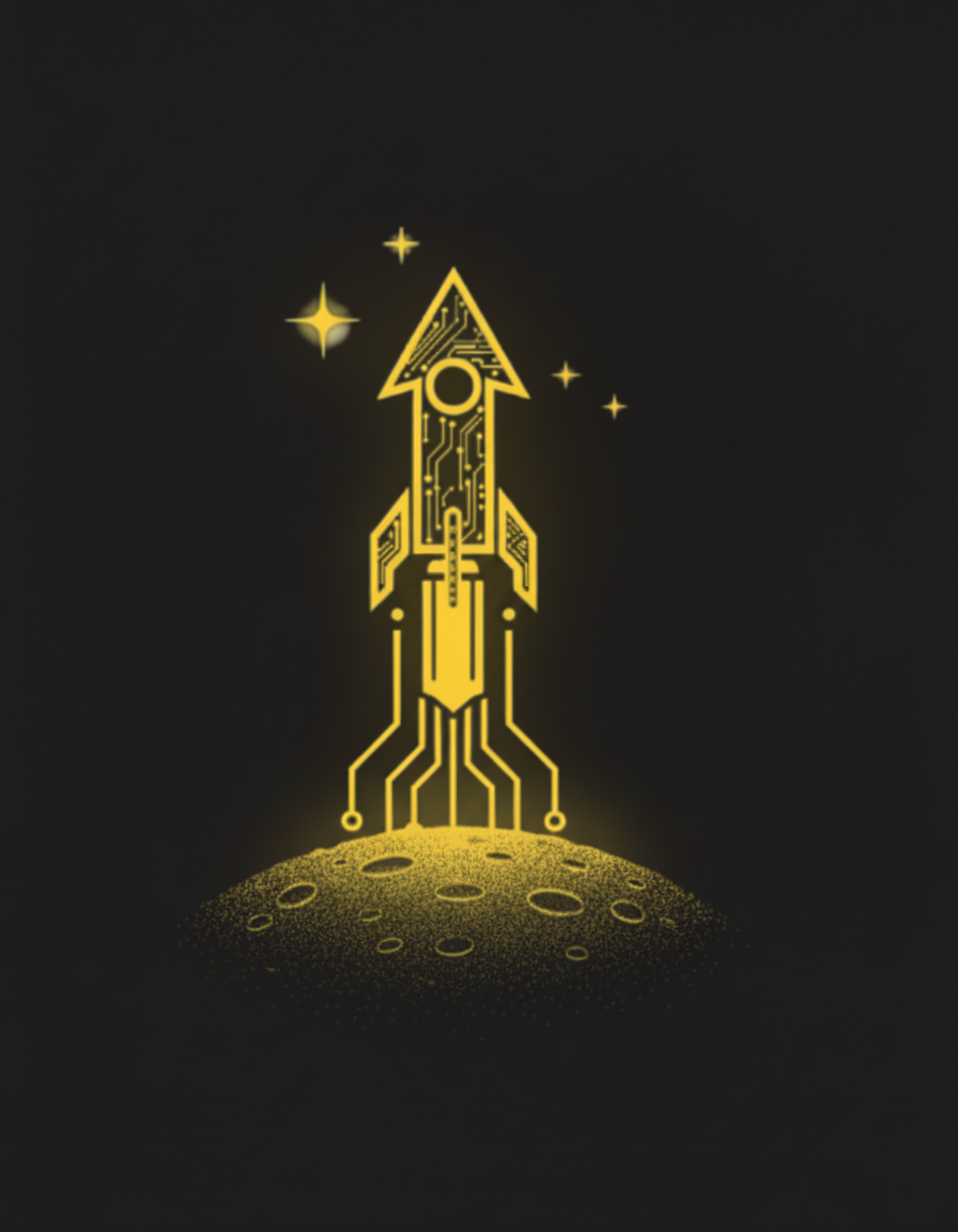 BizOp rocket with moon